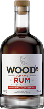 WOOD OLD NAVY RUM 70CL